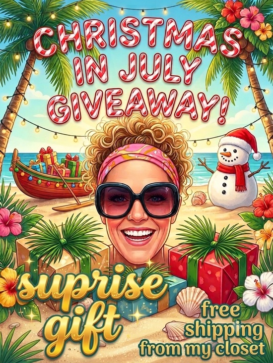 None Other - Christmas in July giveaway flyer live show